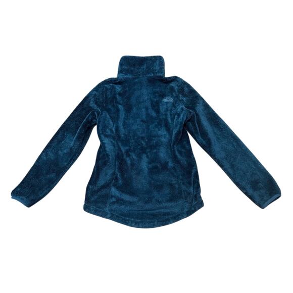The North Face Womens XS Osito Sherpa fleece Jacket teal Blue Full Zip Outdoor - Picture 3 of 6